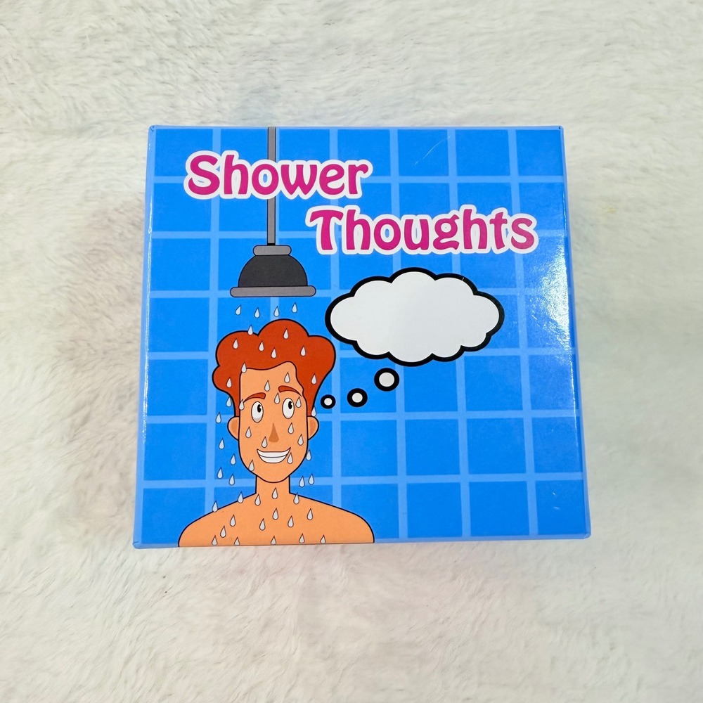 Shower Thoughts Card Game BAK House Games 240 Card Conversation Starter Ages 13+